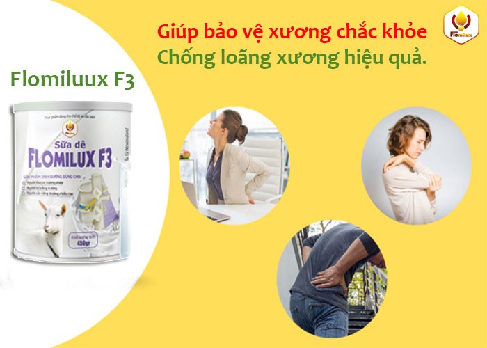 Flomilux F3 Sữa Dê Công Thức Loãng Xương Tốt Nhất